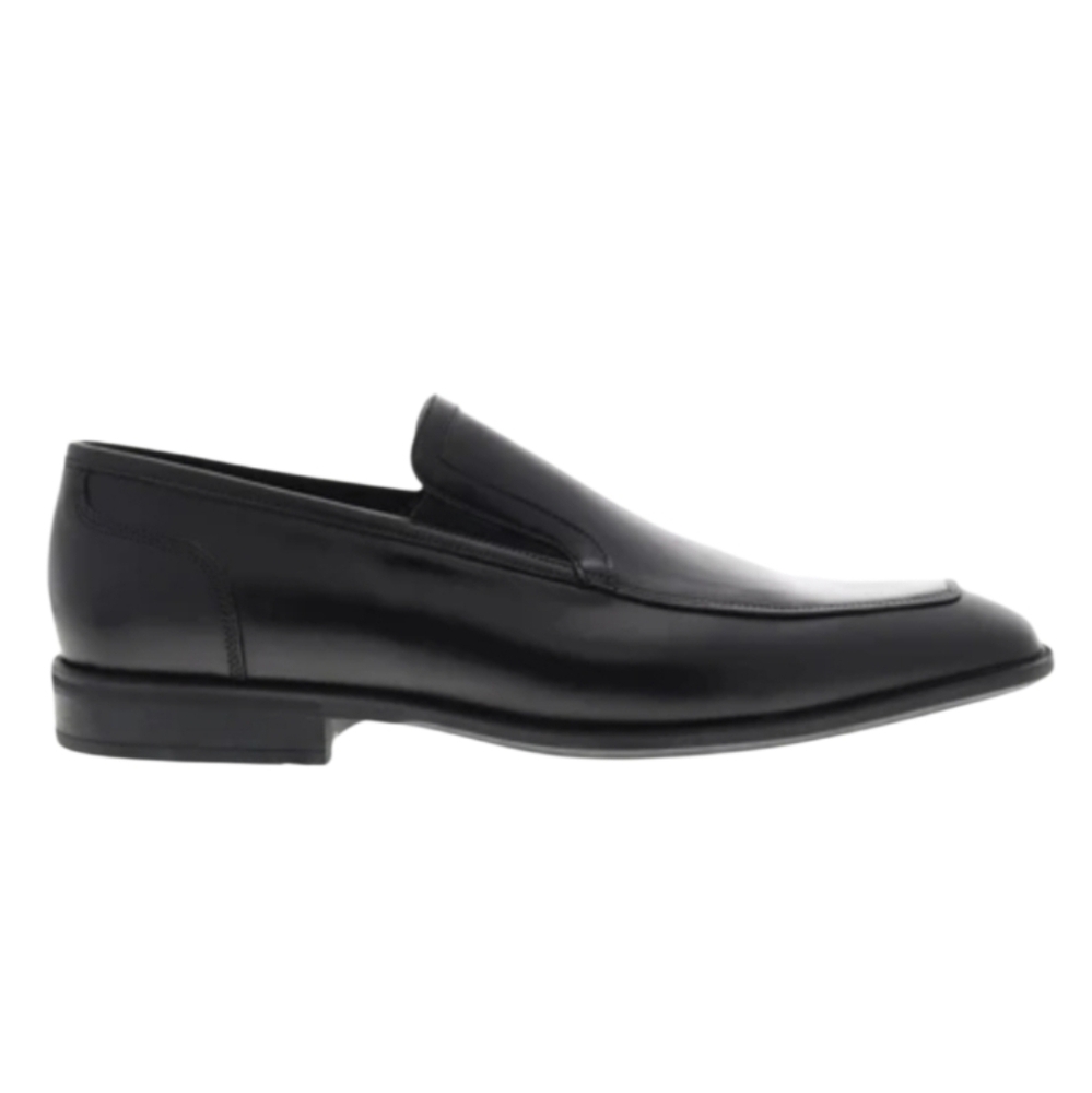 Bruno Magli Black Italian Leather Slip-On Firenze‎ BM600319 Loafers Size 10